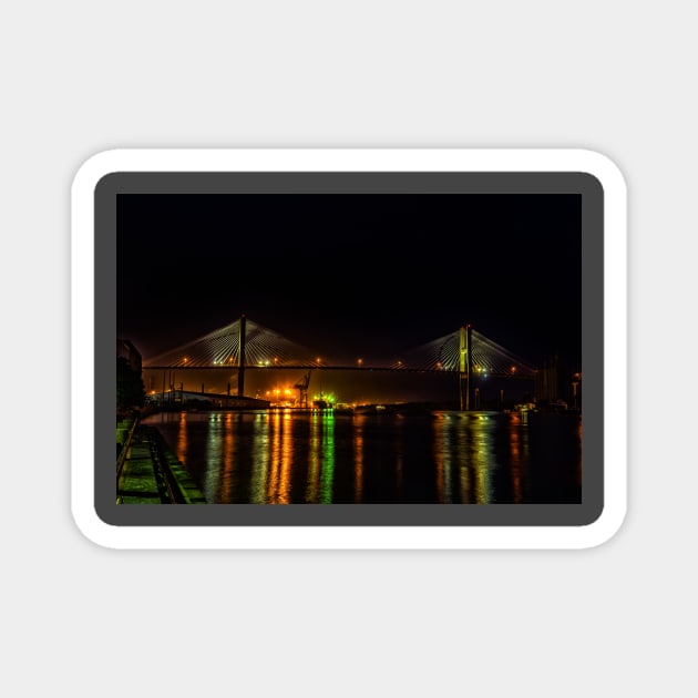 Juliette Gordon Low Bridge, Savannah Magnet by Gestalt Imagery