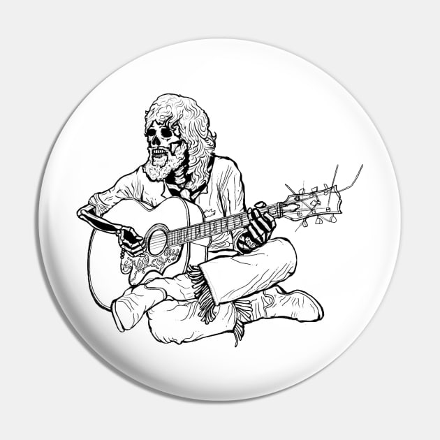 Rock is Dead - Cat Stevens Pin by maroonbeard