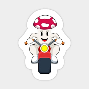 Mushroom Motorcycle Magnet