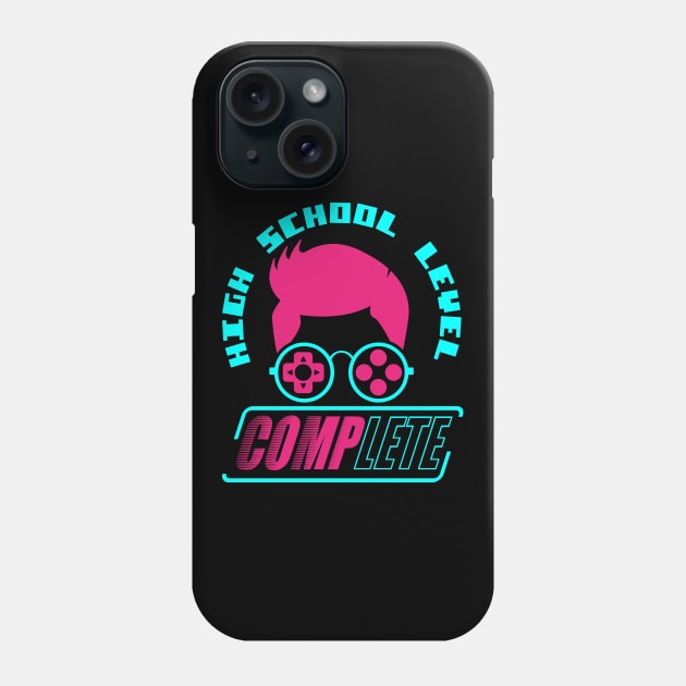 High School Funny Graduation Gamer Phone Case by A-Buddies