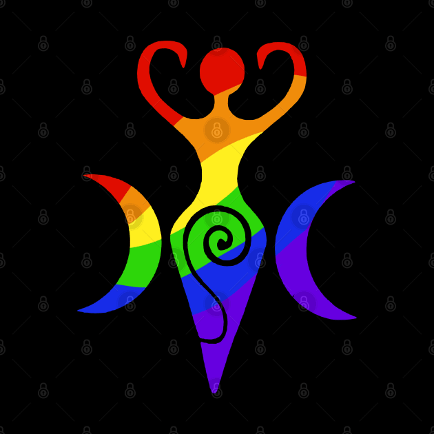 Rainbow Goddess by Slightly Unhinged