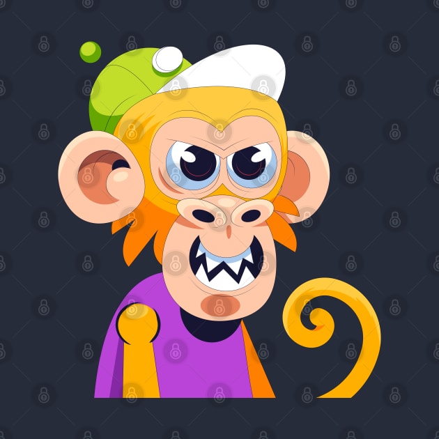 Monkey Green Hat by Mako Design 