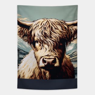 Highland Cow Tapestry