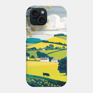 Farm House with Rolling Hills Phone Case