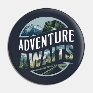 Adventure Awaits mountain Pin