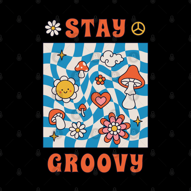 Stay groovy retro vintage 70s 80s aesthetic by RedCrunch