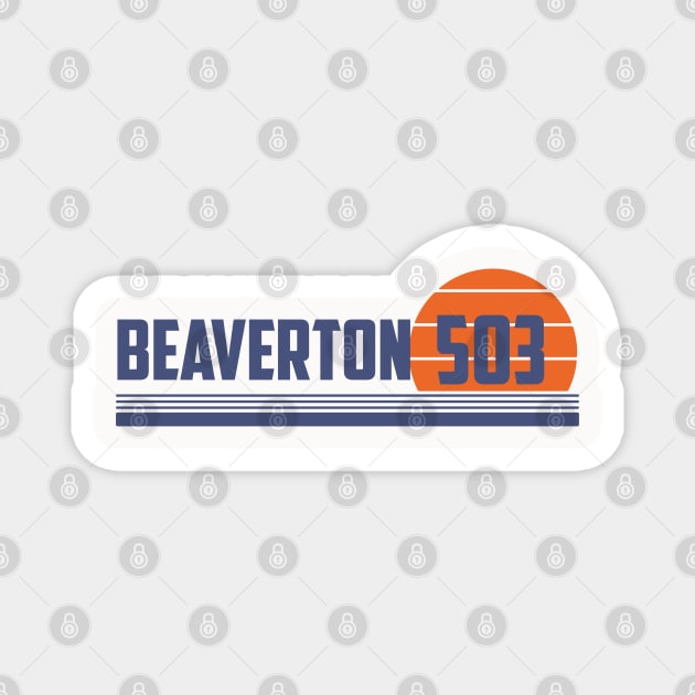503 Beaverton Oregon Area Code Magnet by Eureka Shirts