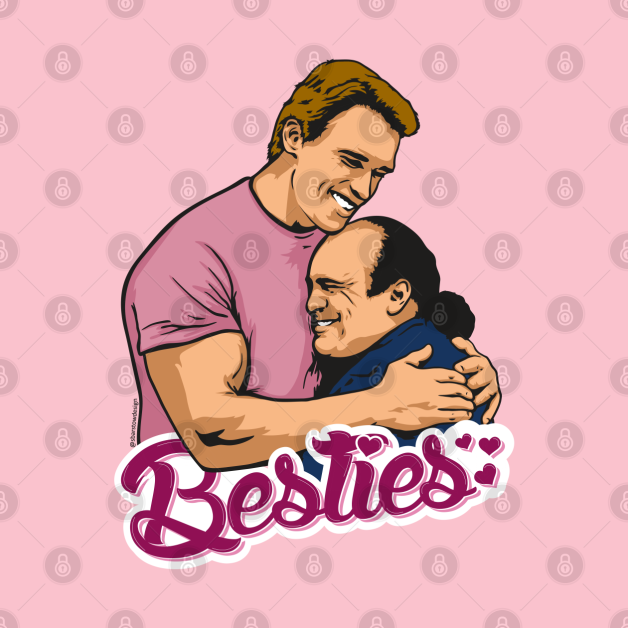 TWINS Arnold and Danny DeVito BFF Shirt by SBarstow Design