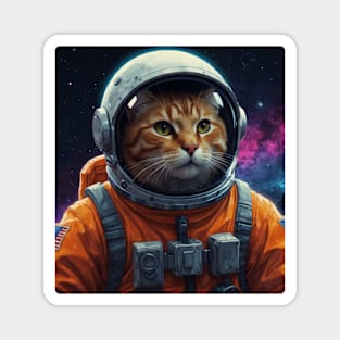 ATRONAUT CAT SPACE Magnet