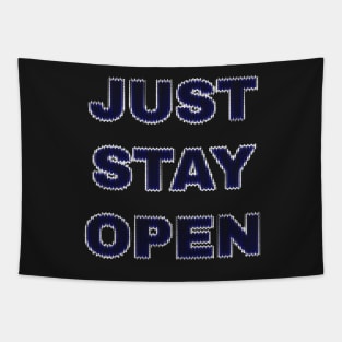 JustStayOpen Just Stay Open Reopen California Blue Digital Tapestry