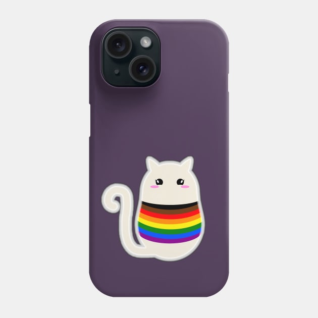 Philadelphia Pride Cat Phone Case by Curse Me Not