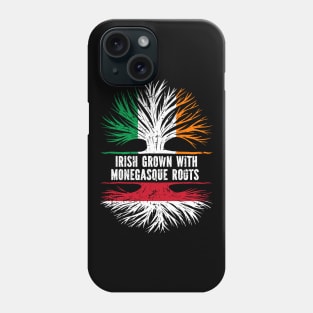 Irish Grown With Monegasque Roots Ireland Flag Phone Case