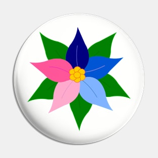 Pride Poinsettia Pin