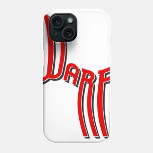 Warp Drop Shadow Typography (Red) Phone Case