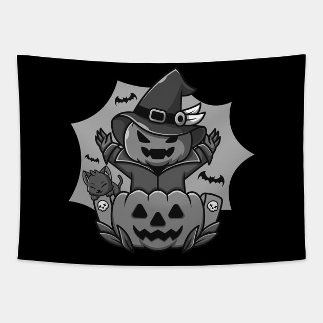 One dimensional Pumpkin Squared Tapestry by ATLSHT