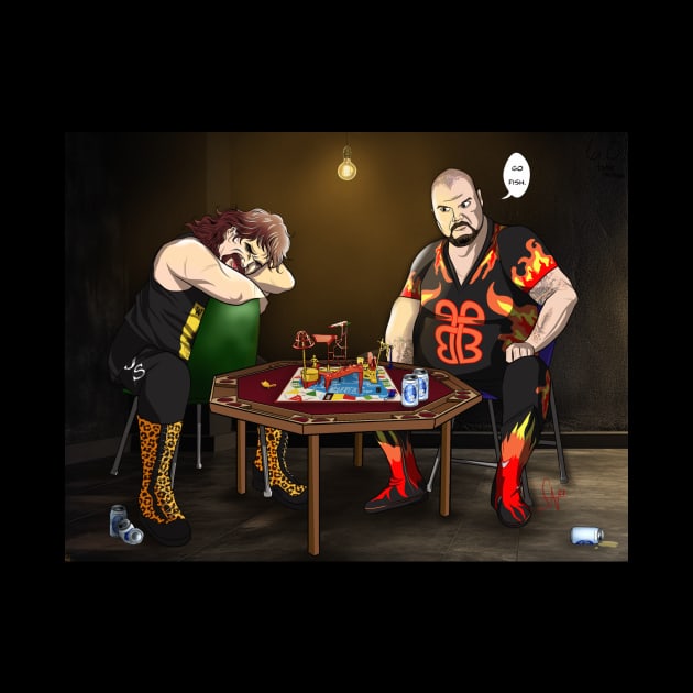 Cactus Jack & Bam Bam Game Night by FineAndDandy