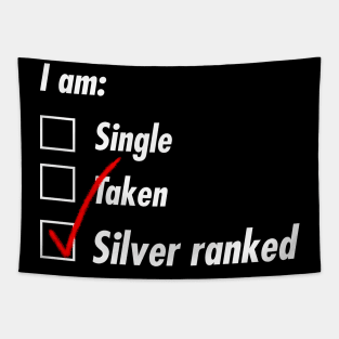 Single Taken Silver Tapestry