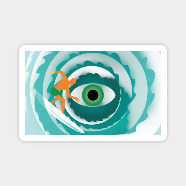 Eye of the wave Magnet by Neil Webb | Illustrator