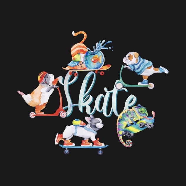 Skater Pets by Gingerlique