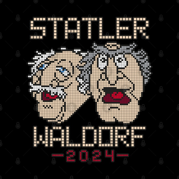 POXELART - Statler and Waldorf for president 2024 by JigongNumpuk