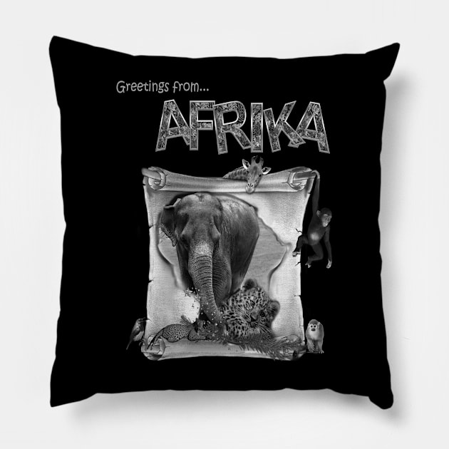 African Wisdoms Pillow by Just Kidding by Nadine May