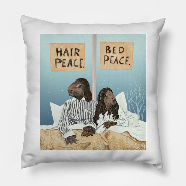 Capyjohn and Capyoko Pillow by argiropulo