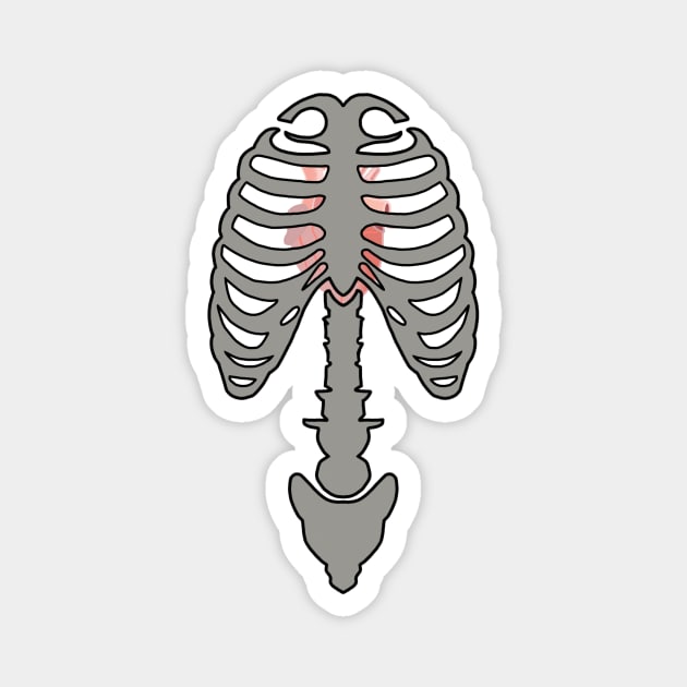 Human Skeleton Magnet by Hilih