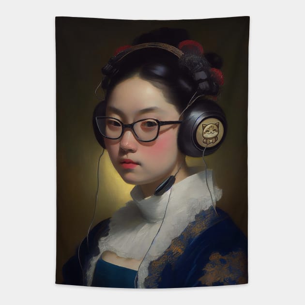 Otaku belle Tapestry by Dikhotomy