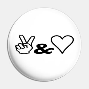 Peace & Love Pin