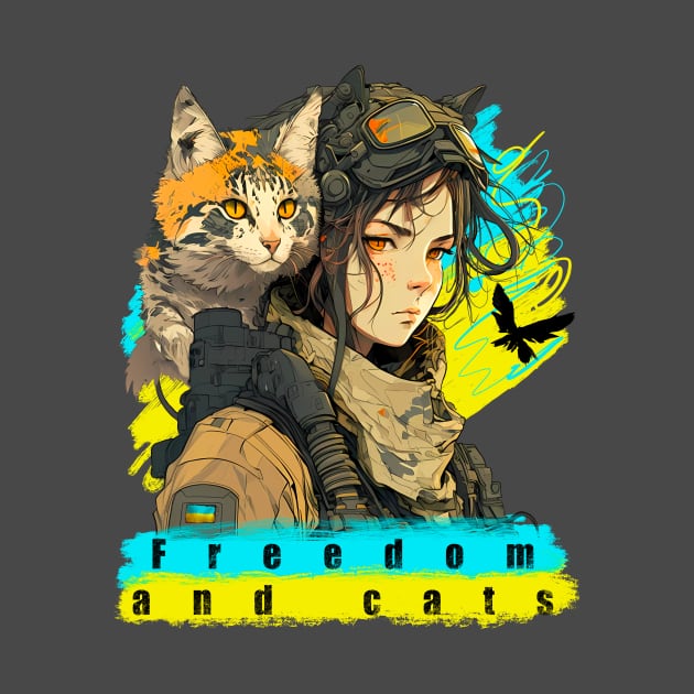 Freedom and cats by NemfisArt