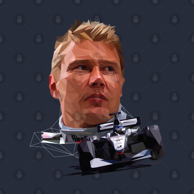 Mika Hakkinen low poly by pxl_g