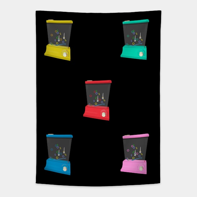 Colorful Waterful Ring Toss Tapestry by DiegoCarvalho