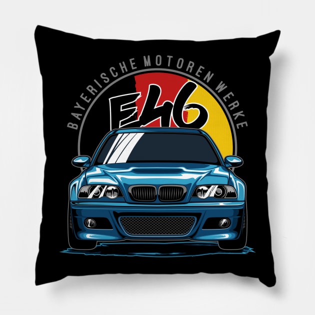 BMW M3 E46 Pillow by idrdesign