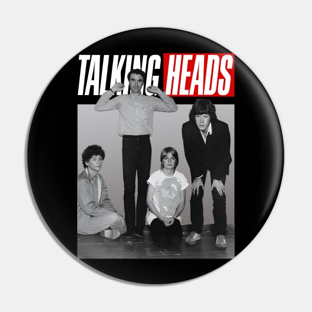 Vintage Talking Heads Pin by bambangbuta