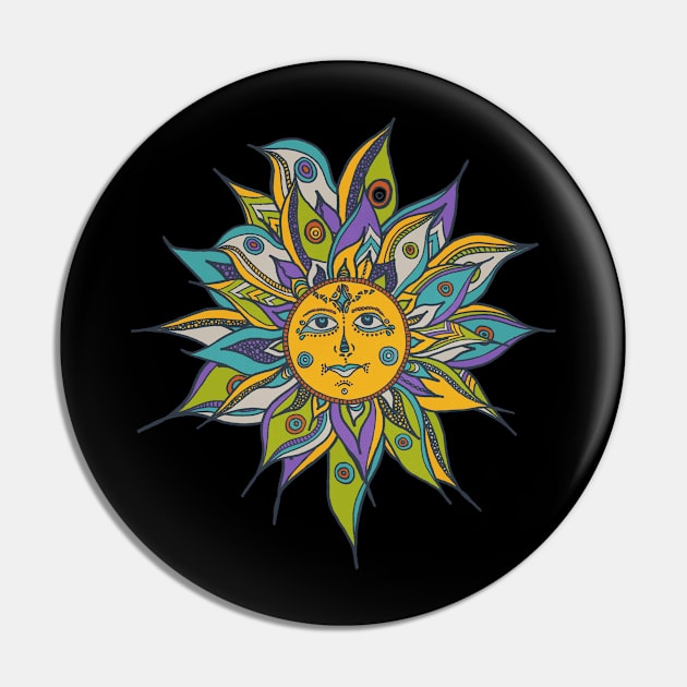 Into The Sun Pin by ViviGonzalezArt