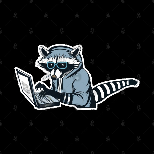 Raccoon Hacker by maxdax