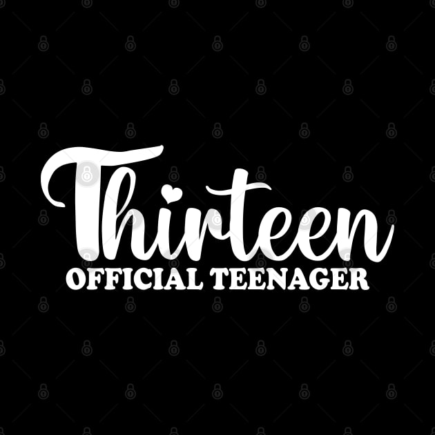 Thirteen Official Teenager by mdr design