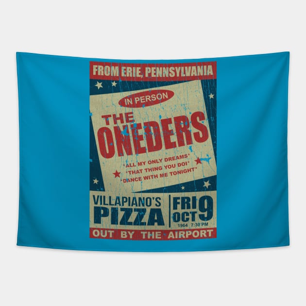 VINTAGE - the oneders villapianos pizza Tapestry by maskangkung