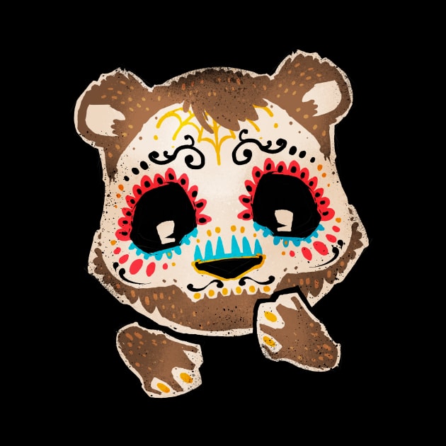 Sugar Skull Bear by FunkyHusky