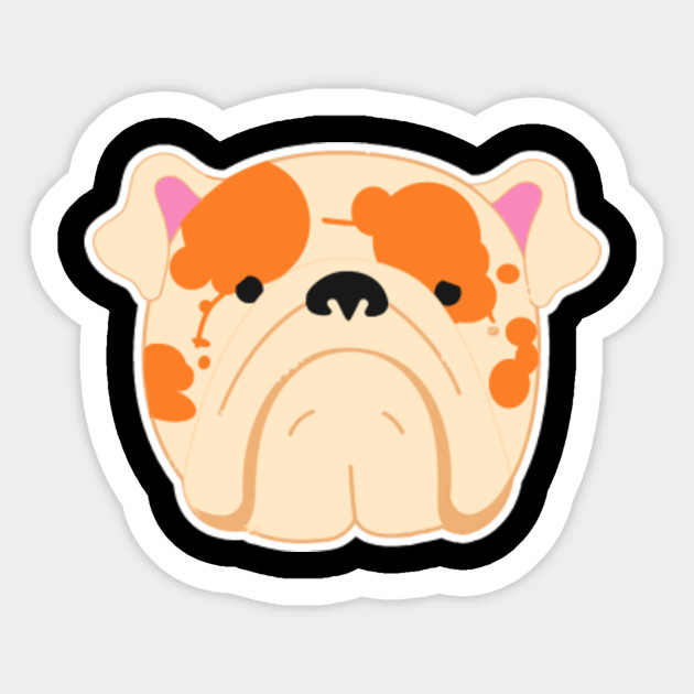 Droll Cute Bulldog Face Clipart