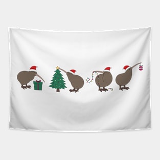 Christmas Kiwi Tapestry