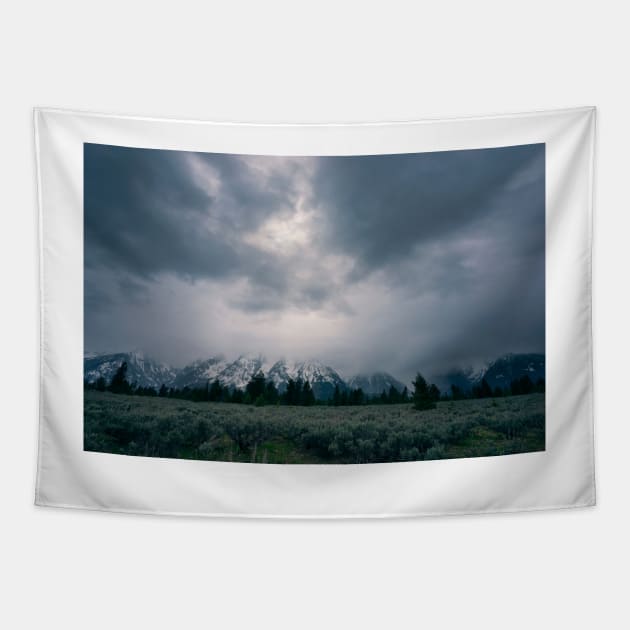 Grand Teton Tapestry by jswolfphoto