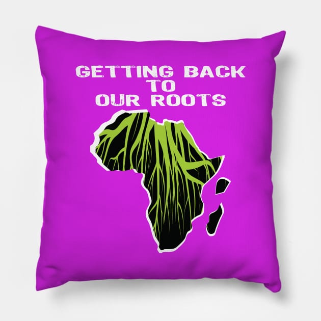 Proud African American getting back to our roots black history month Pillow by egygraphics