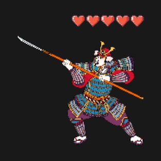Pixelart samurai game T-Shirt