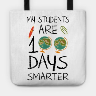 100 Days Of School Teacher's T-shirt Tote