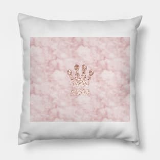 Rose gold - crown Pillow