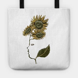 lady sunflower Tote