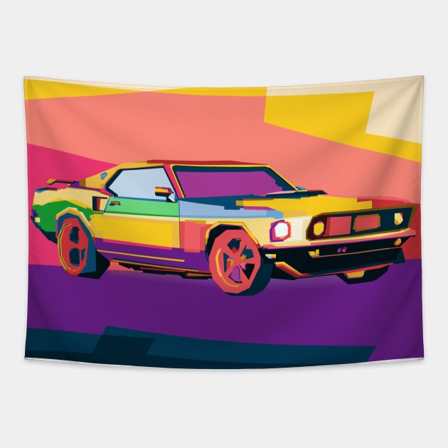 Ford Mustang Tapestry by Shuriken