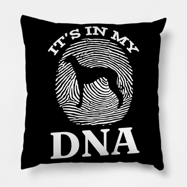 Old Croatian Sighthound It`s In My DNA Pillow by Shirtjaeger