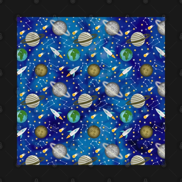 Galaxy Space Pattern by Designoholic